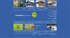 Desktop Screenshot of landhaus-alpensee.de